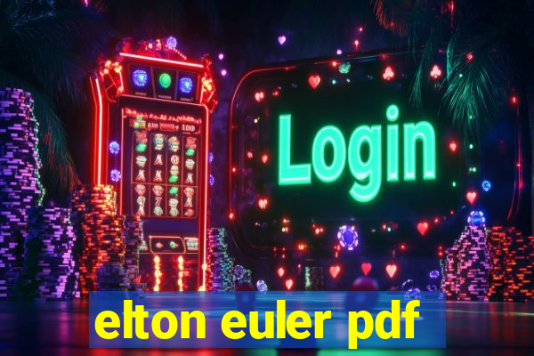 elton euler pdf